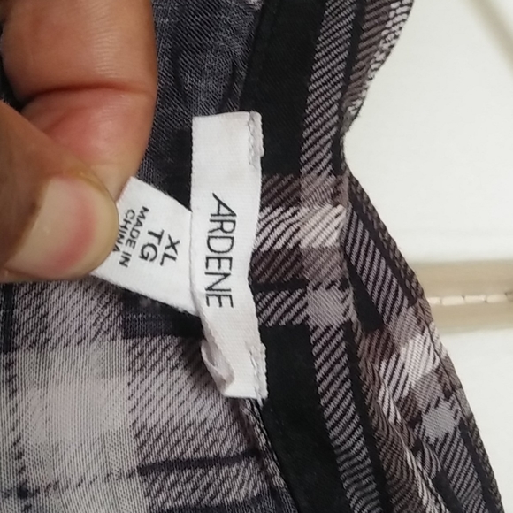 Ardene Checkered Print Top - Picture 2 of 4